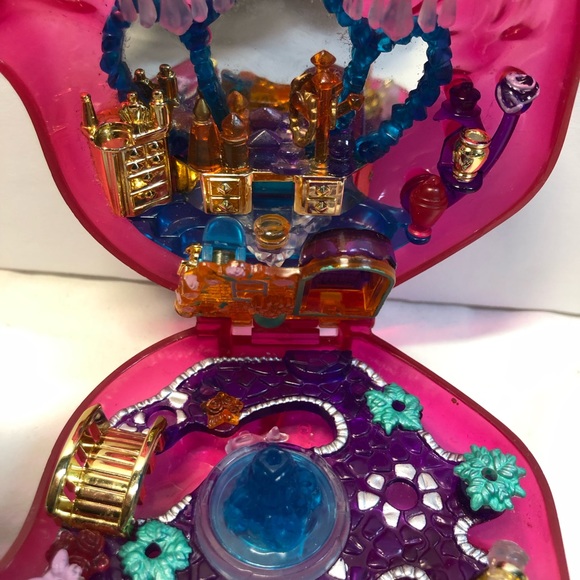 Polly pocket vintage rose compact vintage toy no figures, has damage, 1996 - Picture 2 of 14
